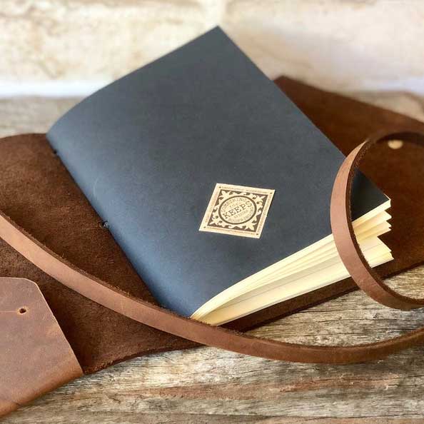 Refillable leather journals