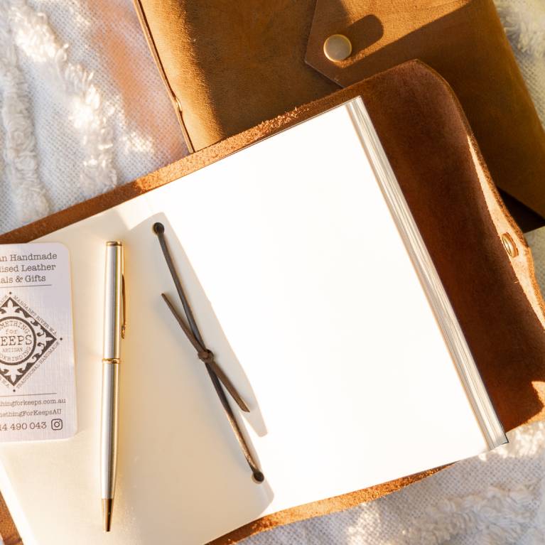 Custom refillable leather journals