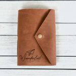Personalised Travel Journal Wrap Top Down